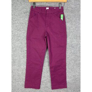 New Gap Womens Purple‎ Slim Ankle Khaki Size 2